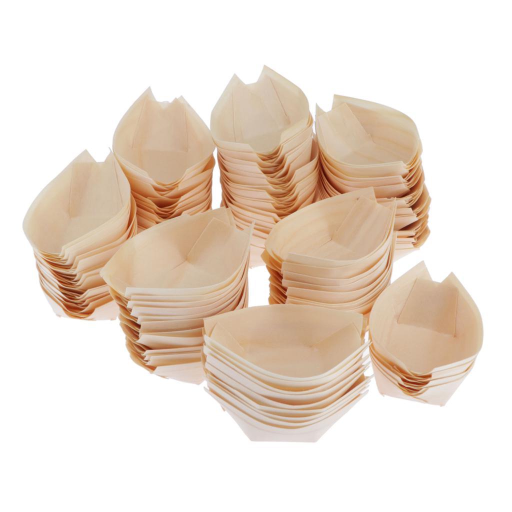 Servierschalen Aus Holz, Naturholz, Take-away-tabletts, Teller, Schüsseln, Geschirr, 60 X 50 Mm