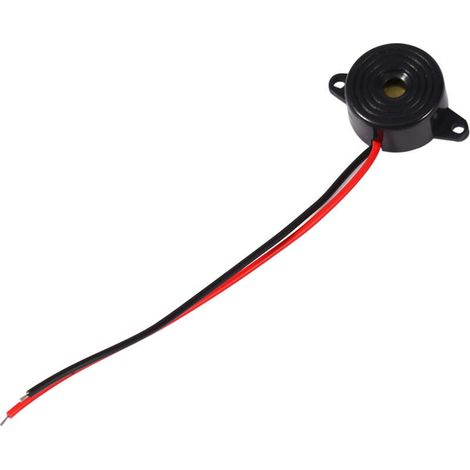 Piezoelektrischer Alarmsummer (3–24 V Dc, 8595 Db), Elektronischer Akustischer Alarm, 12-v-summer Mit 110-mm-kabel Für Computer, Drucker, Kopierer