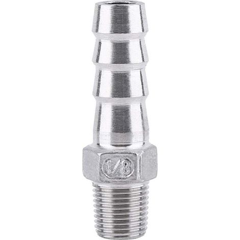1/8" Edelstahl Ss304 Schlauchverschraubungen Mit Widerhaken, Außengewinde, Widerhaken-anschlussstück (1/8" X 10 Mm)