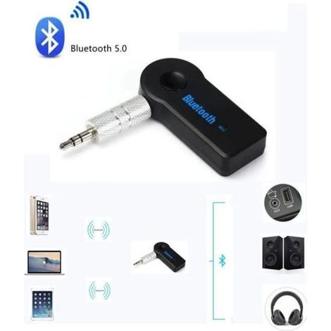 Bluetooth 5.0 Sender Und Empfänger, Kabelloser 3,5-mm-klinkenstecker Für Auto, Lautsprecher, Hifi-anlage Und Heimkino-streaming