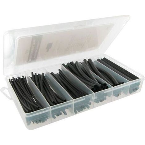 Schachtel Mit 100 Schwarzen Schrumpfschläuchen