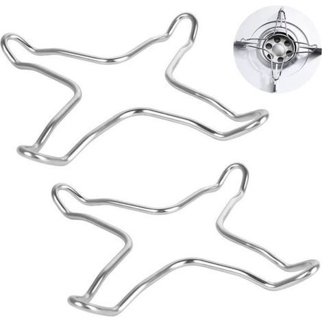 Set Mit 2 Edelstahl-gasreduzierringen Für Gasherde – Kochrost – Kaffeemaschinen-kreuz