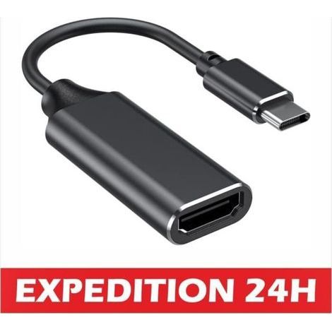 Usb-c-auf-hdmi-adapter – Cuszwee – 4k – Thunderbolt-3-kompatibel – Für Macbook – Weißes Kabel