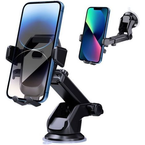 Universelle Autotelefonhalterung Mit Verstellbarem Saugnapf, Halterung Und Lüftungsschlitz, Einhandbedienung, Windschutzscheibenbefestigung