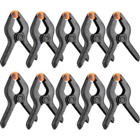 Vingvo Kunststoff-federklemmen – 10 Stück, 7,6 Cm (3 Zoll), Typ A, Schwarz – Multifunktional Für Die Holzbearbeitung
