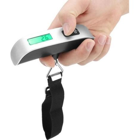 Tragbare Digitale Waage - Hztyyier - Max. 50 Kg - Lcd-hintergrundbeleuchtung - Reisewaage