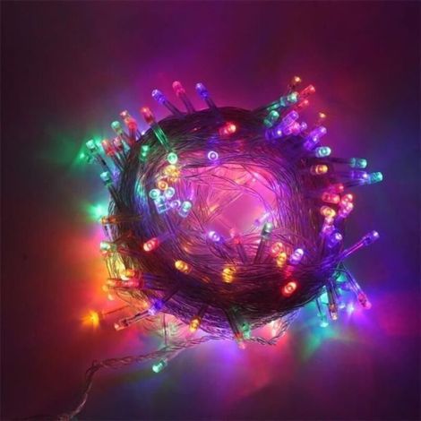Led-lichterkette – Mehrfarbig – 10 M – 100 Leds – 8 Modi – Für Drinnen Und Draußen Geeignet