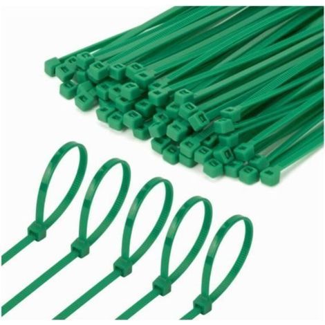Kabelbinder – 100er-pack – Nylon – Grün – Uni