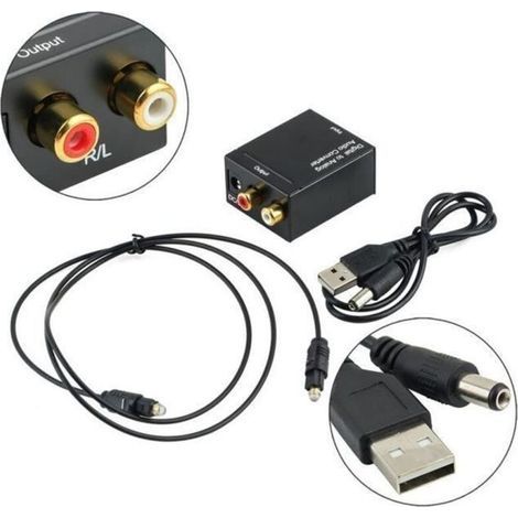 Digital-analog-wandler – Xy Fr – Toslink – Koaxial – Rca – Schwarz