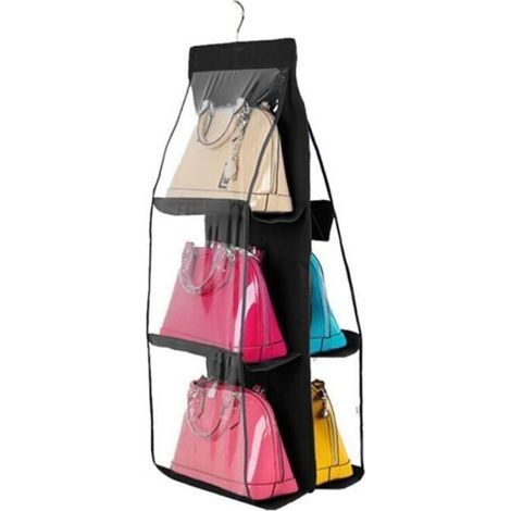 Schwarzer Hänge-handtaschenorganizer