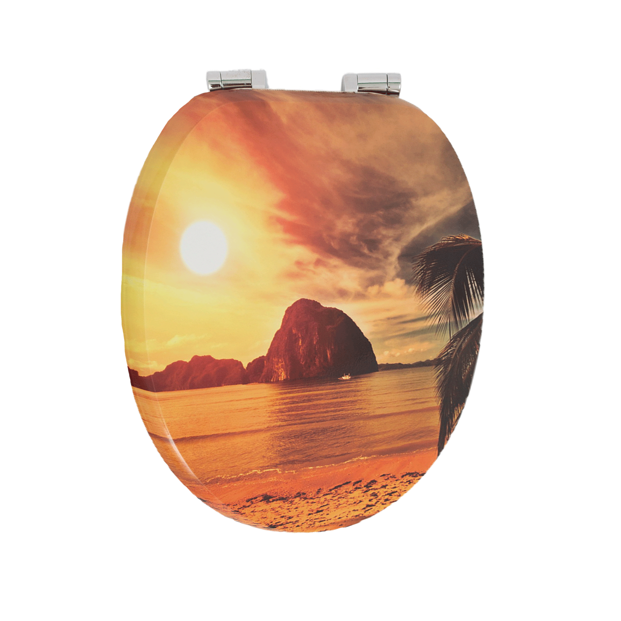 Homseat Mdf-wc-sitz Mit Absenkautomatik, Ausführung Sunset Beach