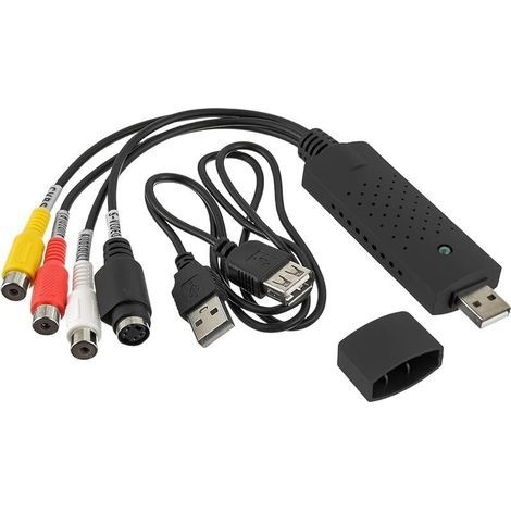 Usb 2.0 Audio-video-konverter, Vhs-digital-konverter, Videodigitalisierung Und -verarbeitung Für Videorecorder/vhs/dvd/tv, Unterstützt Windows 11/10/8/7/mac