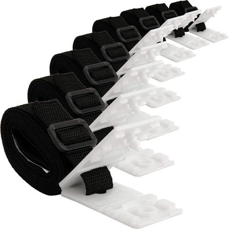 Csparcv 8-teiliges Poolabdeckungs-aufrollset Mit Gurten Und Clips Für Aufrollvorrichtungen, Solar-poolabdeckungsaufrollvorrichtung Für Eingelassene Solar-tube-pools