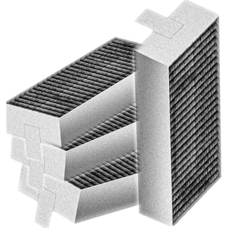 Packung Mit 4 Ersatz-aktivkohlefiltern Für Dunstabzugshauben, Kompatibel Mit Bosch Siemens 17004796, Bosch Hez9vrud0, Siemens Hz9vrcr0, Neff 17004806, Z821vr0, Gaggenau Ca28211.
