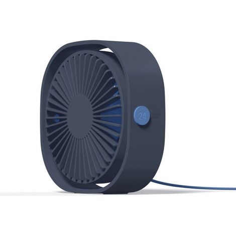 Csparcv Mini-usb-ventilator, Tragbarer Und Leiser Tischventilator Mit 3 Einstellbaren Geschwindigkeiten, Usb-betrieben, Für Zuhause Und Büro (blau)