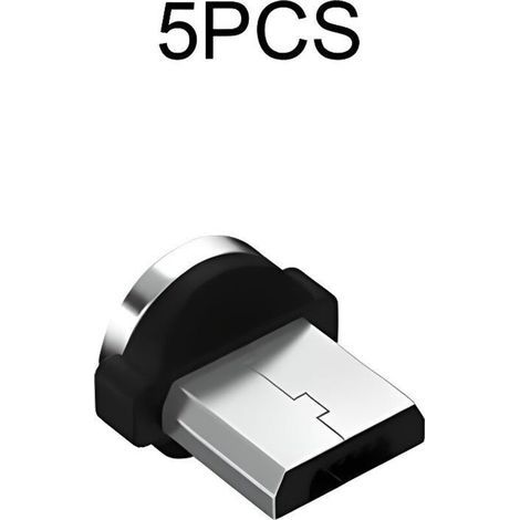 5-teiliger, Um 360 Grad Drehbarer Magnetadapter Für Handy-ladekabel – Micro-usb Auf Usb – Jb1372