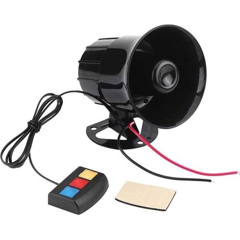 Enowelir Motorradsirene, Elektrische Motorradsirene, 12v 30w Universelle Auto- Und Motorrad-alarm-warnsirene Mit 3 Lauten Tönen Und Lautsprechern