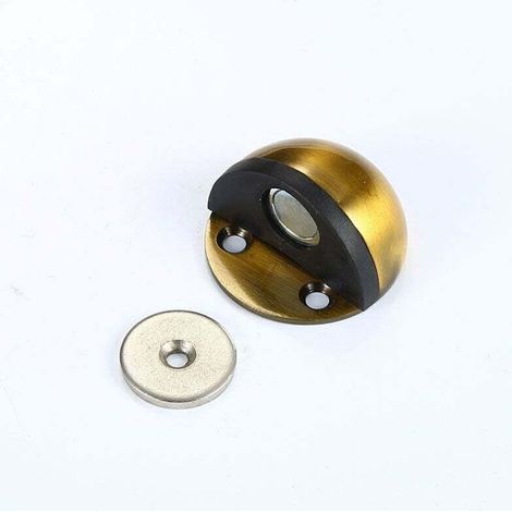 2 Stück Magnetische Türstopper Aus Metall, Türstopper Zum Einschrauben, Selbstklebende Türstopper Ohne Bohren Zum Schutz Von Türen Und Wänden (gelb)