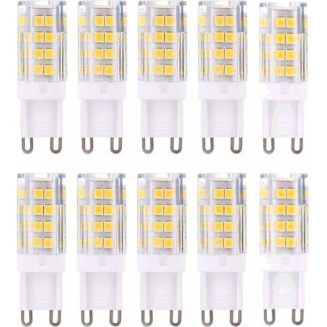 Enowelir 10er-pack G9 5w Led-lampen, Warmweiß 3000k, 420 Lumen, Entspricht 40w Halogen, Energieklasse A+, Nicht Dimmbar