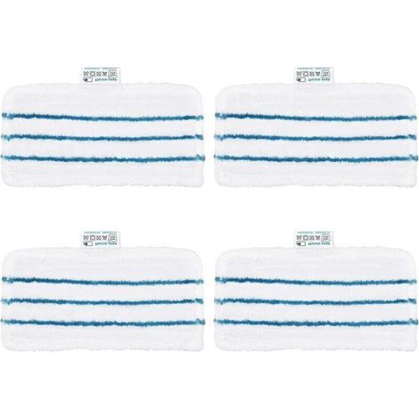 4 Mikrofasertücher Für Black & Decker Dampfmopps, Rechteckiges Reinigungstuch, Kompatibel Mit Fsm1600/fsm1610/fsm1620/fsm1630/hsmc1300/hsmc1321 (stil F)