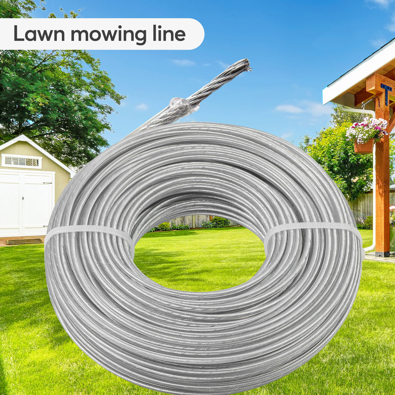 2,2/2,4/3 Mm X 30 M Hochleistungs-trimmerfaden, Mähfaden Für Rasenmäher, Spule