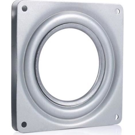 4" Quadratische Drehplatte, Drehbarer Metallteller In Lazy-susan-form, Tv-ständer, Bürowerkzeug