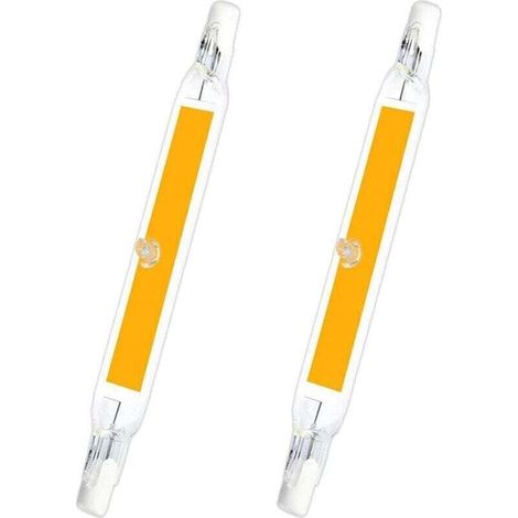 Enowelir R7s Led 78 Mm 5 W Warmweiß 3000 K 500 Lm, Lineare Cob-lampe, Ersatz Für 40-50 W Halogenlampen, Für Mini-projektoren Oder Wandleuchten, Nicht Dimmbar, 2er-pack