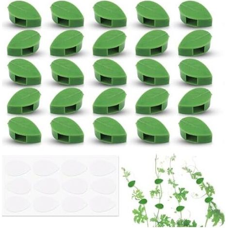 Csparcv 30 Stück Kletterpflanzenclips, Pflanzenbefestigungsclips, Wandstützranken, Kabelclips Für Den Schreibtisch, Wandstützranken, Kletterpflanzen Für Den Gartenbau, Ranken, Gemüse