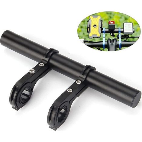Linghhang – 20 Cm Lenkerverlängerung Für Fahrräder – Leichte Aluminiumlegierung – Doppelklemme Für 25,4/31,8 Mm Lenker – Kompatibel Mit Beleuchtung Und Gps