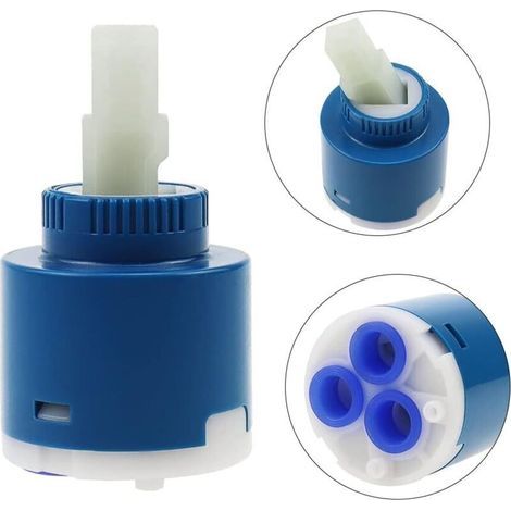 Aiperq Jpghaha 2 Keramik- Und Kunststoff-kartuschen, 35 Mm Ersatzkartusche Für Armaturen In Blau, Reparatur- Und Wartungswerkzeug Für Bad Und Küche