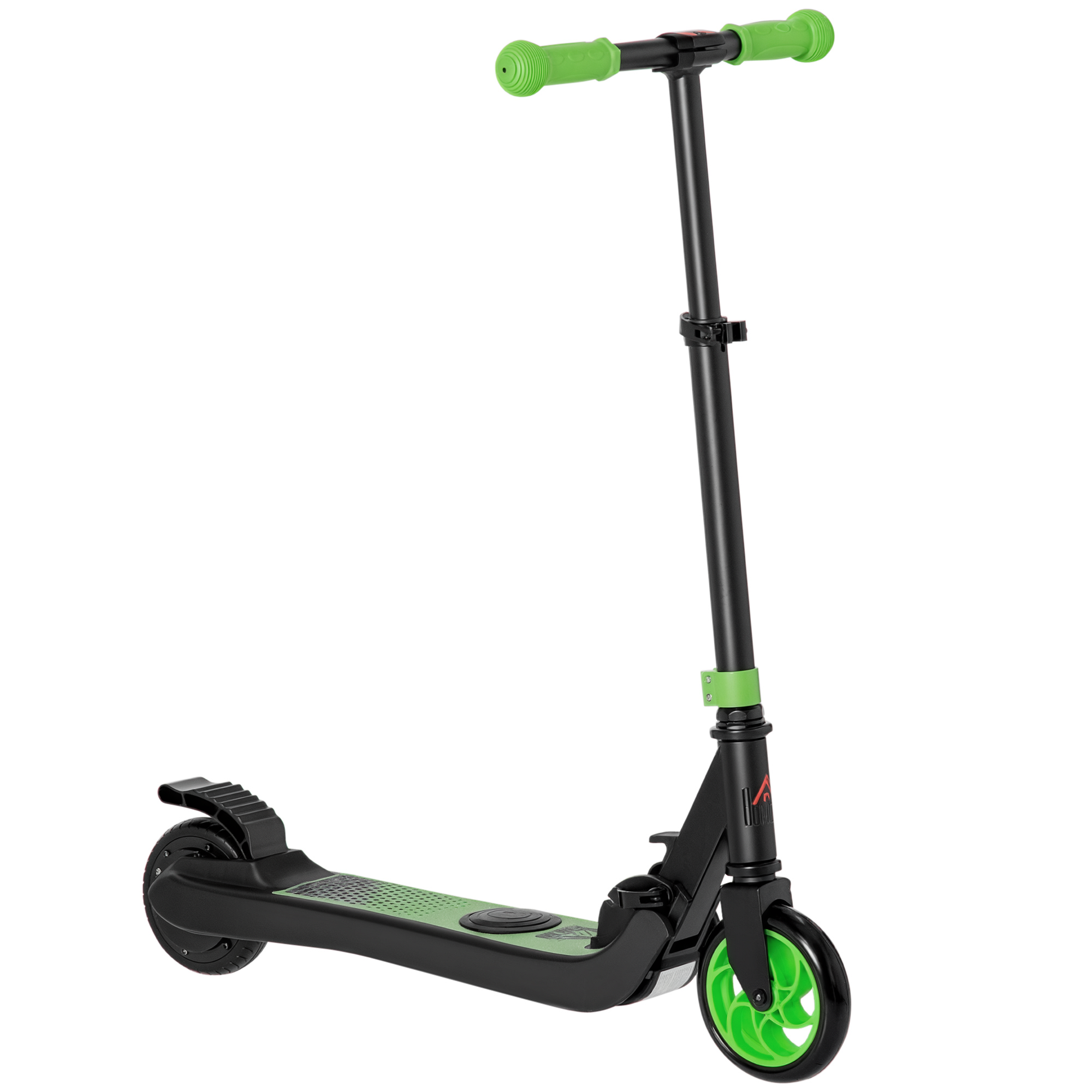 Klappbarer Elektroroller Für Kinder Ab 6 Jahren, Höhenverstellbar, 71 X 36,5 X 75–80 Cm, Schwarz Und Grün