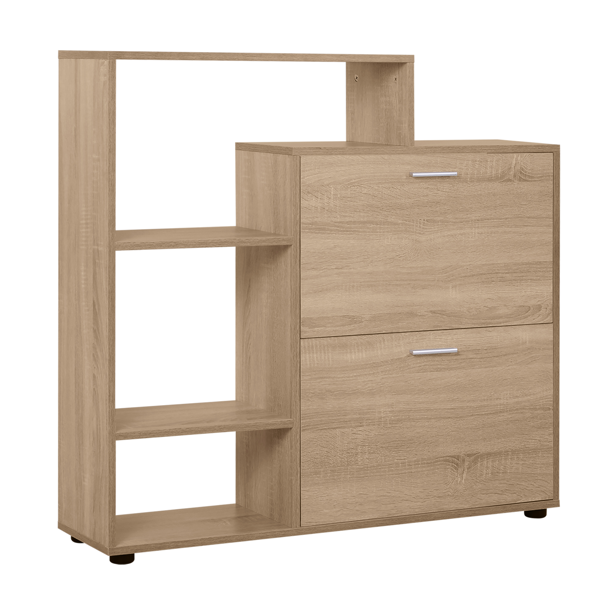 Scarpiera Portascarpe Design Moderno Elegante Salvaspazio 20 Pai Da Ingresso En Legno 101,5 X 25,5 X 98 Cm
