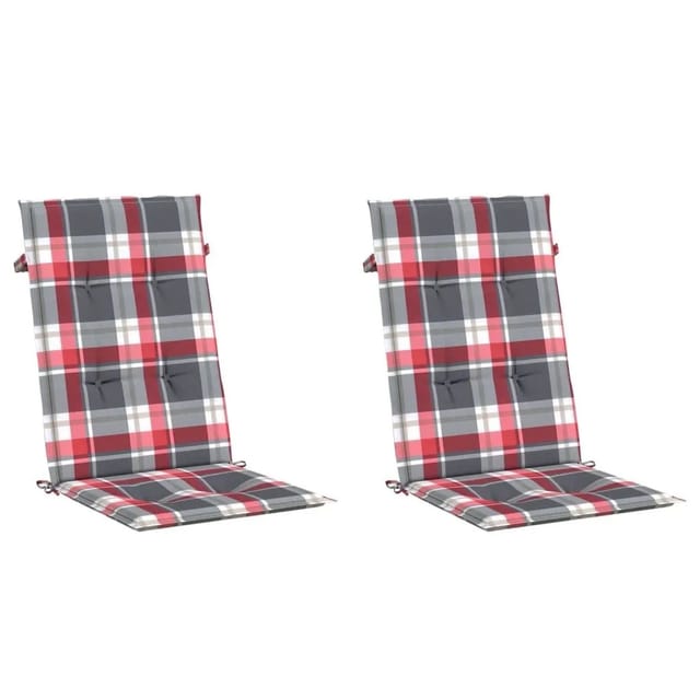 vidaXL Gartenstuhlauflagen für Hochlehner 2 Stk 120x50x3 cm Stoff 314125