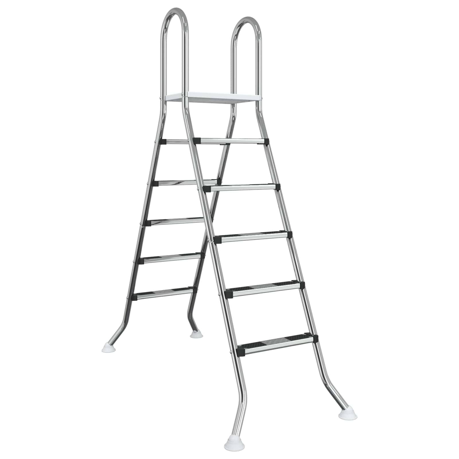 Leiter Für Aufstellpools 224 X 175 Cm 5-stufig Edelstahl 304 Vidaxl