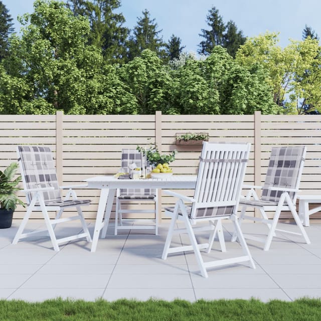 vidaXL Gartenstuhlauflagen für Hochlehner 4 Stk 120x50x3cm Stoff 314129
