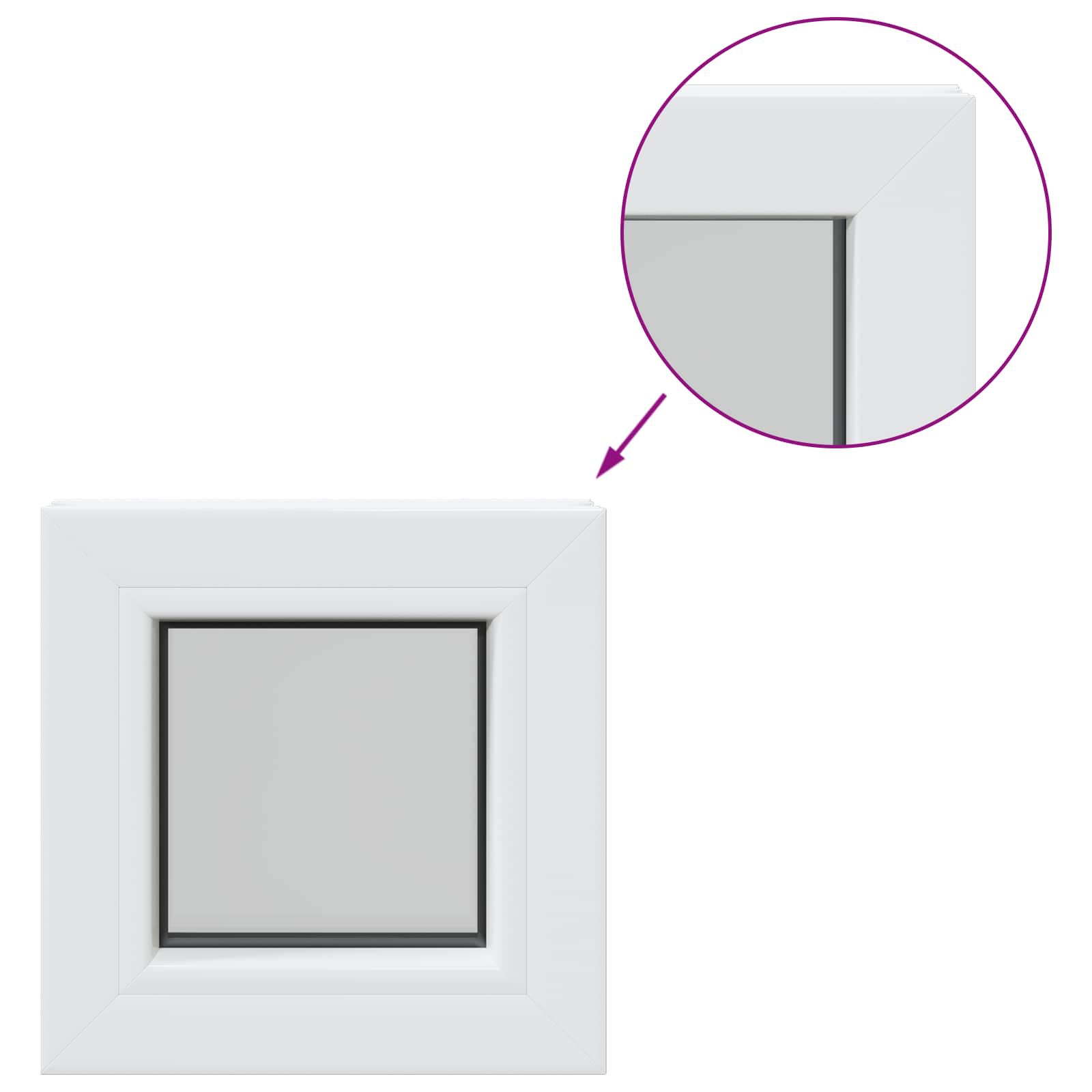 Kellerfenster Risor 30 X 30 Cm Pvc Und Glas Vidaxl