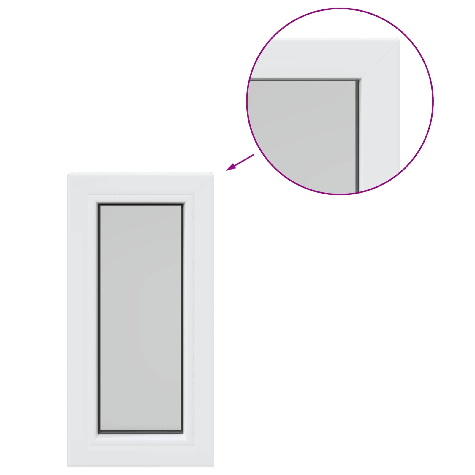 Kellerfenster Risor 35 X 70 Cm Pvc Und Glas Vidaxl