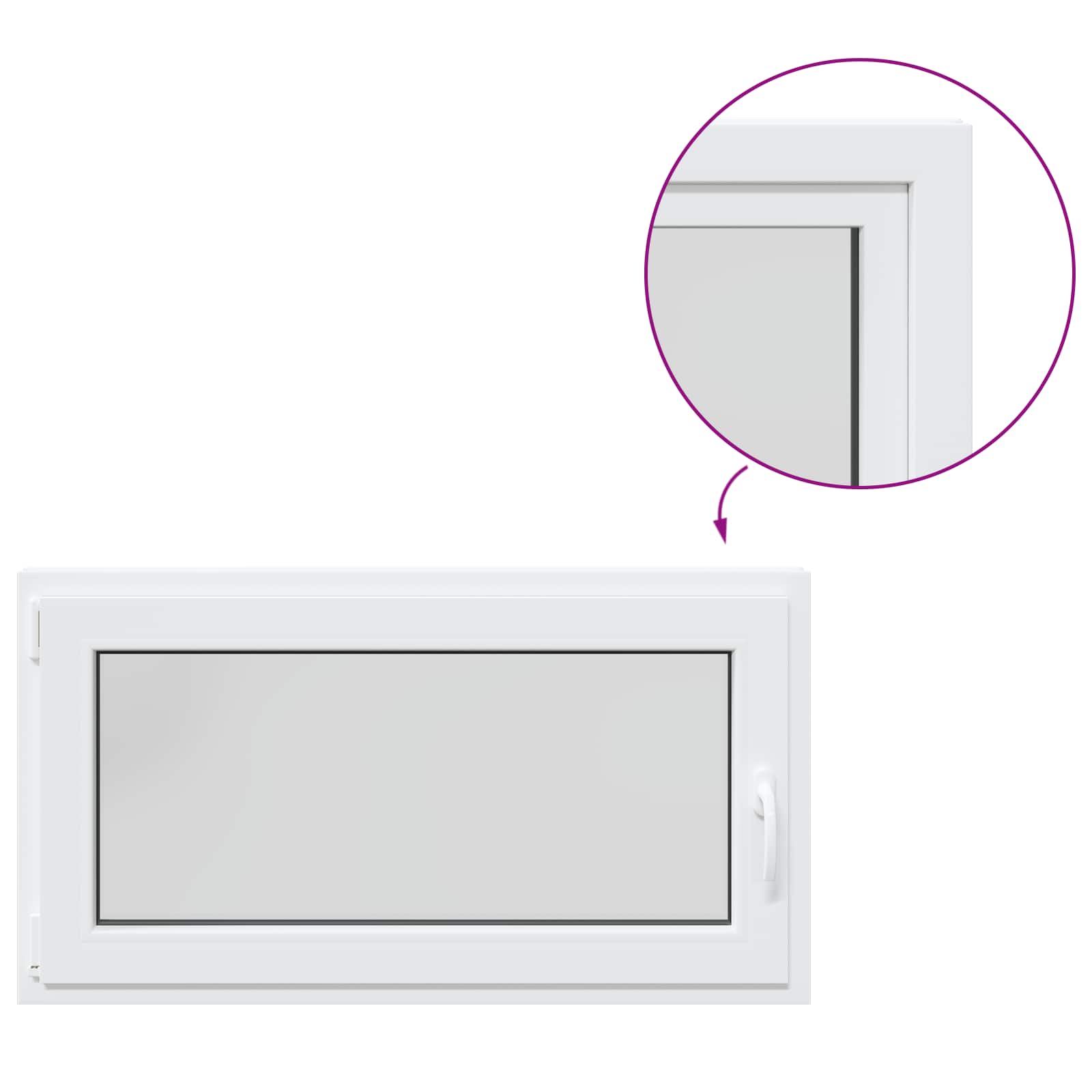 Kellerfenster Risor 110 X 55 Cm Pvc Und Glas Vidaxl