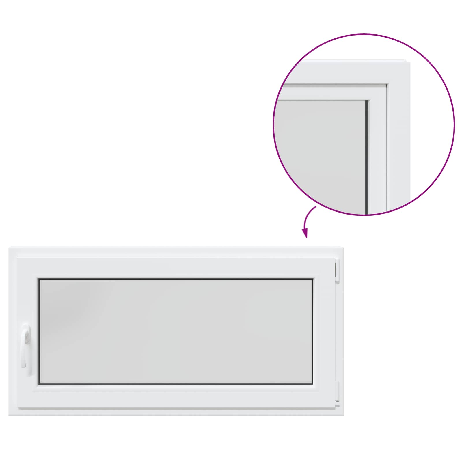 Kellerfenster Risor 120 X 50 Cm Pvc Und Glas Vidaxl