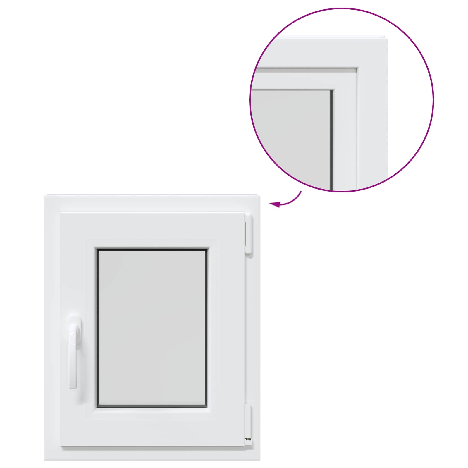 Kellerfenster Risor 40 X 60 Cm Pvc Und Glas Vidaxl