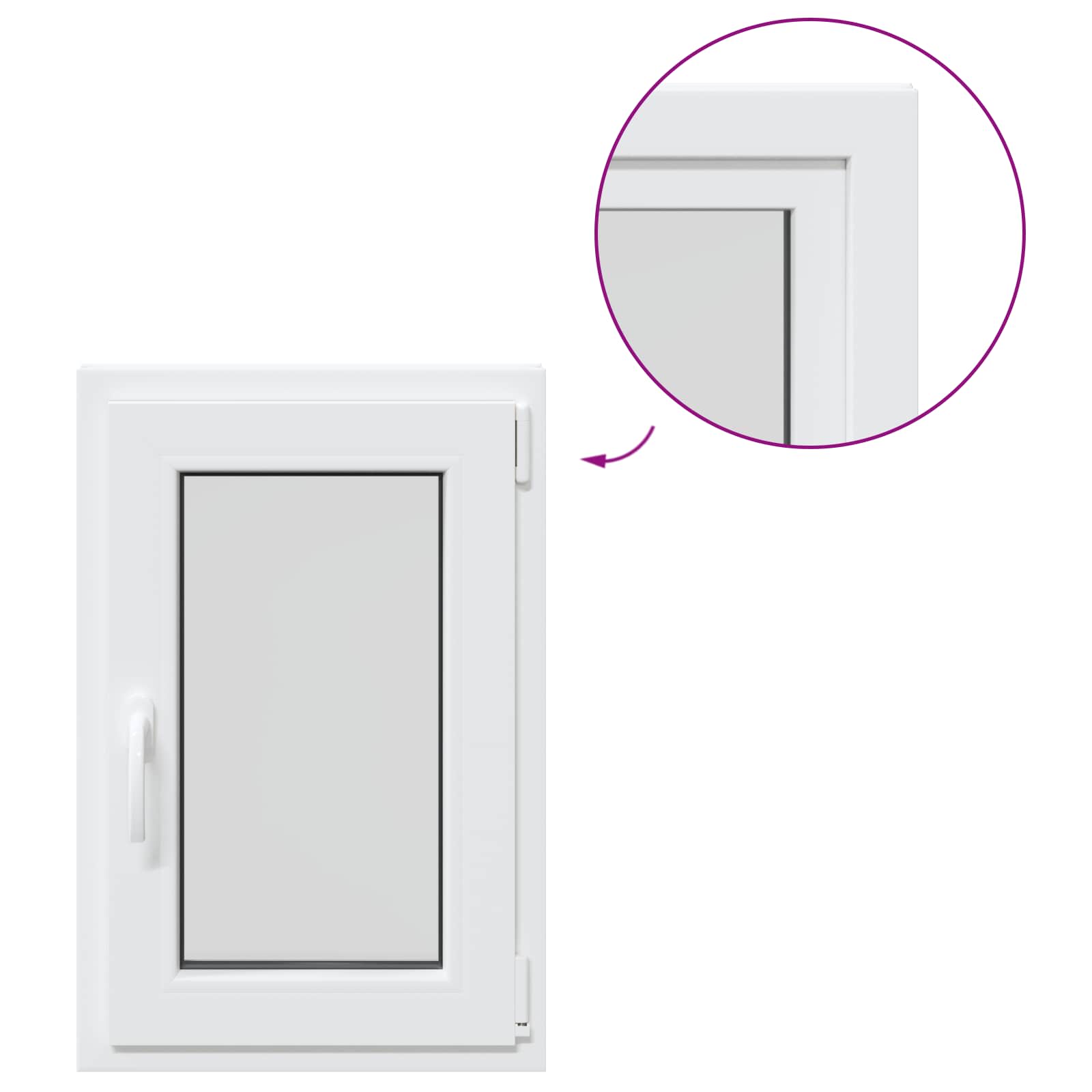 Kellerfenster Risor 40 X 70 Cm Pvc Und Glas Vidaxl