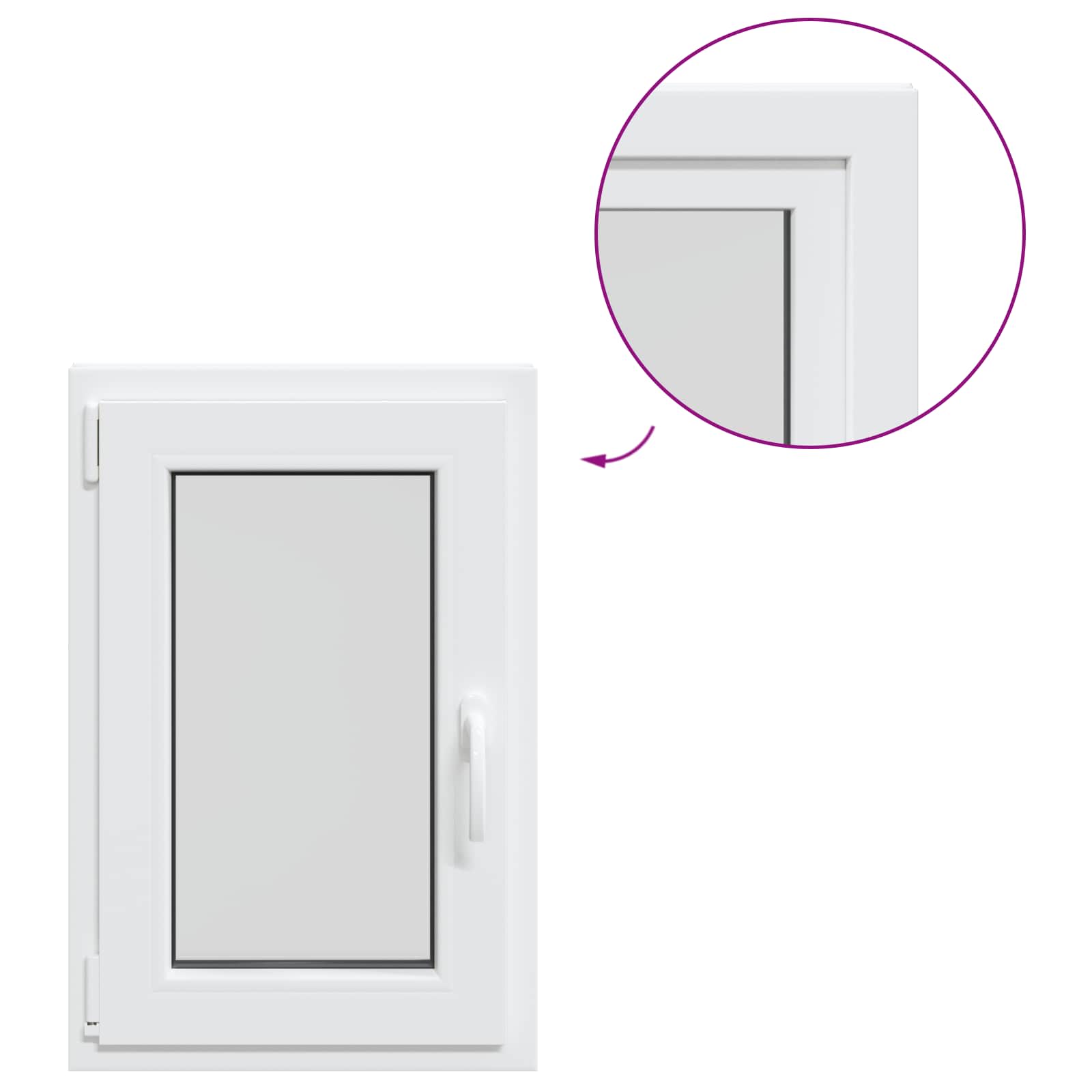 Kellerfenster Risor 40 X 80 Cm Pvc Und Glas Vidaxl