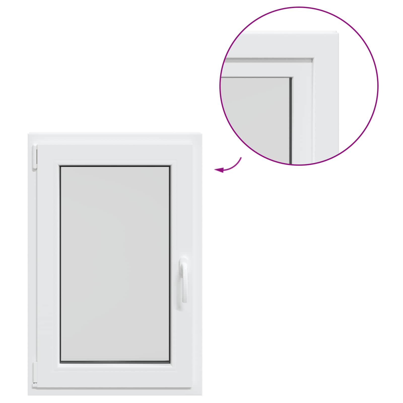 Kellerfenster Risor 50 X 100 Cm Pvc Und Glas Vidaxl