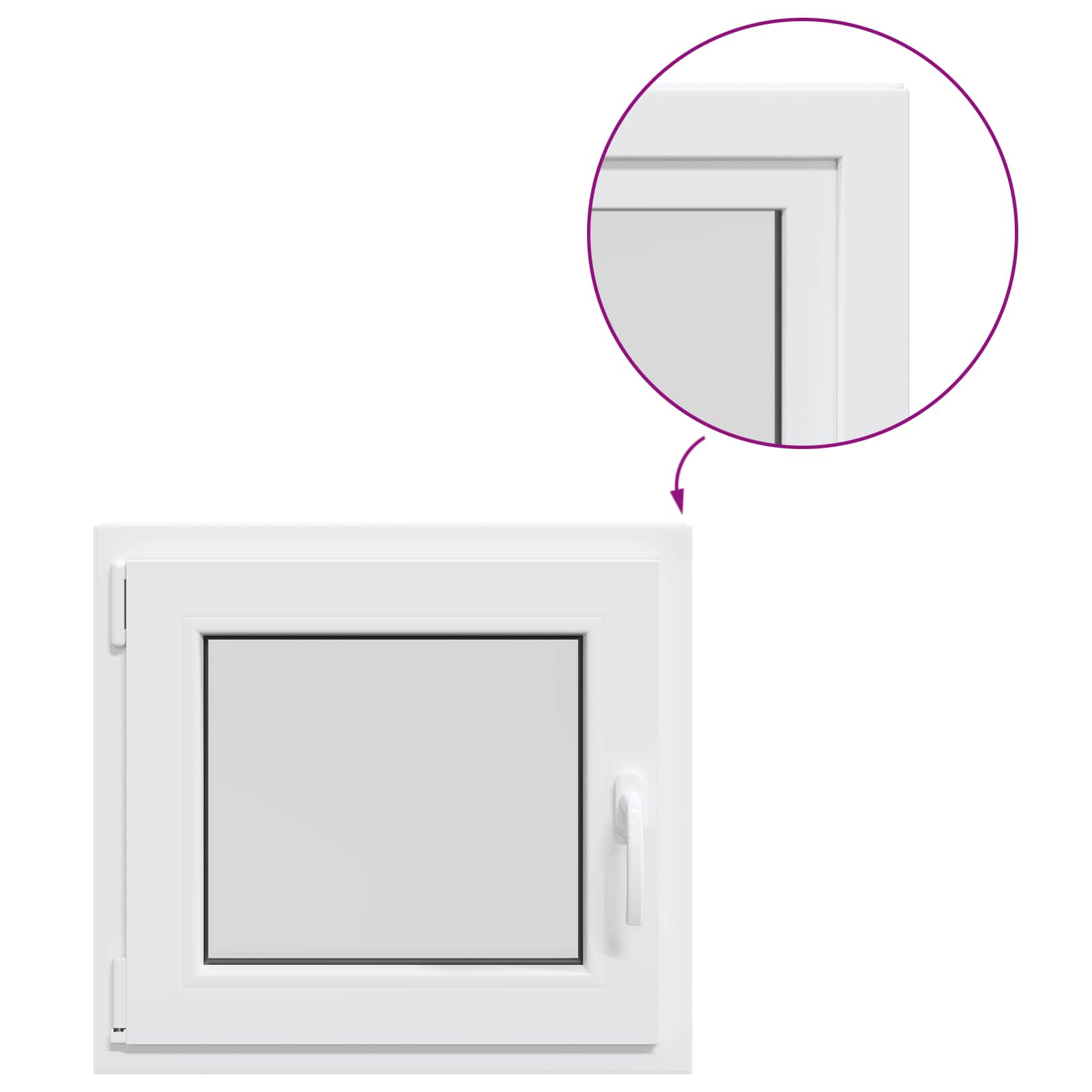 Kellerfenster Risor 60 X 55 Cm Pvc Und Glas Vidaxl