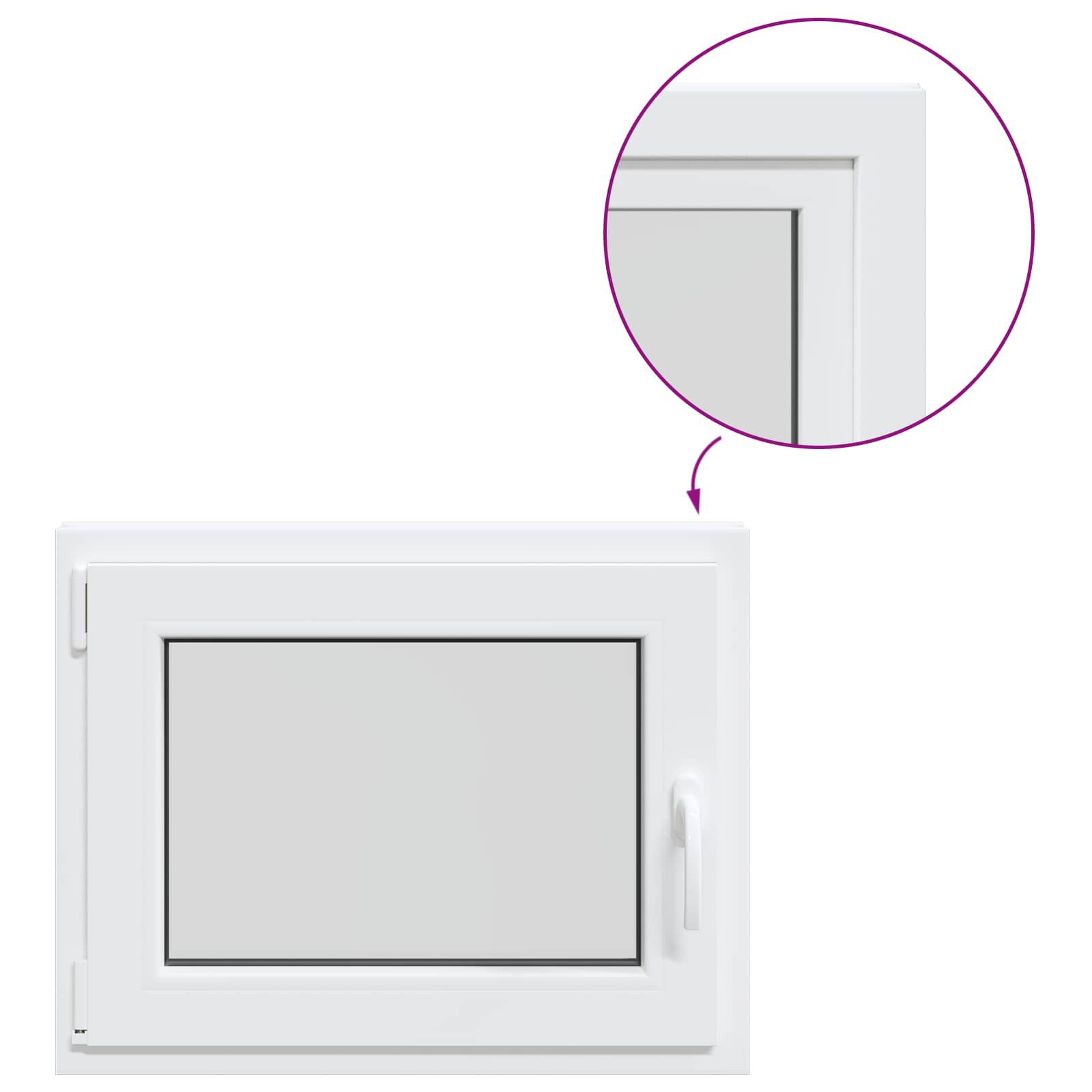 Kellerfenster Risor 70 X 60 Cm Pvc Und Glas Vidaxl