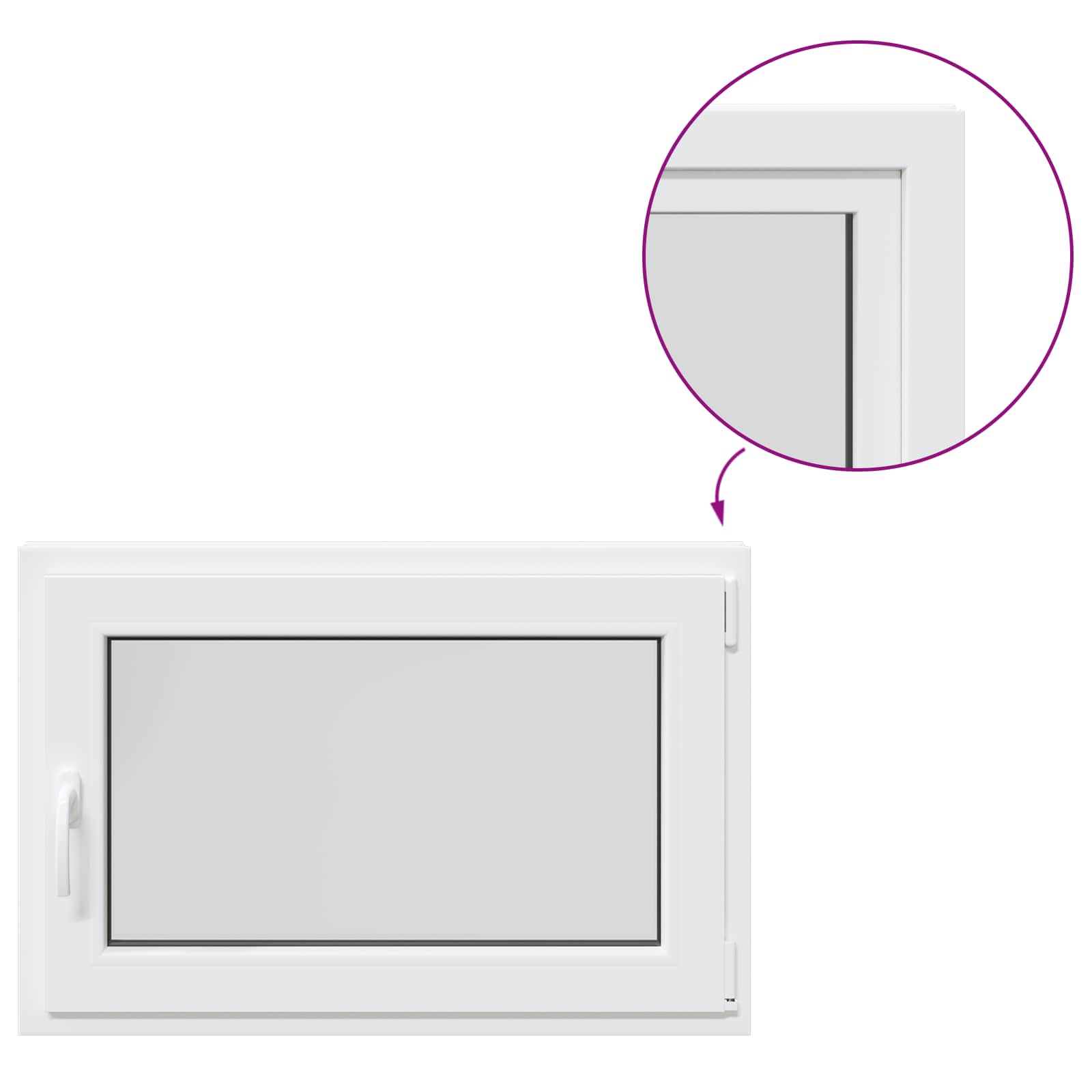 Kellerfenster Risor 90 X 55 Cm Pvc Und Glas Vidaxl