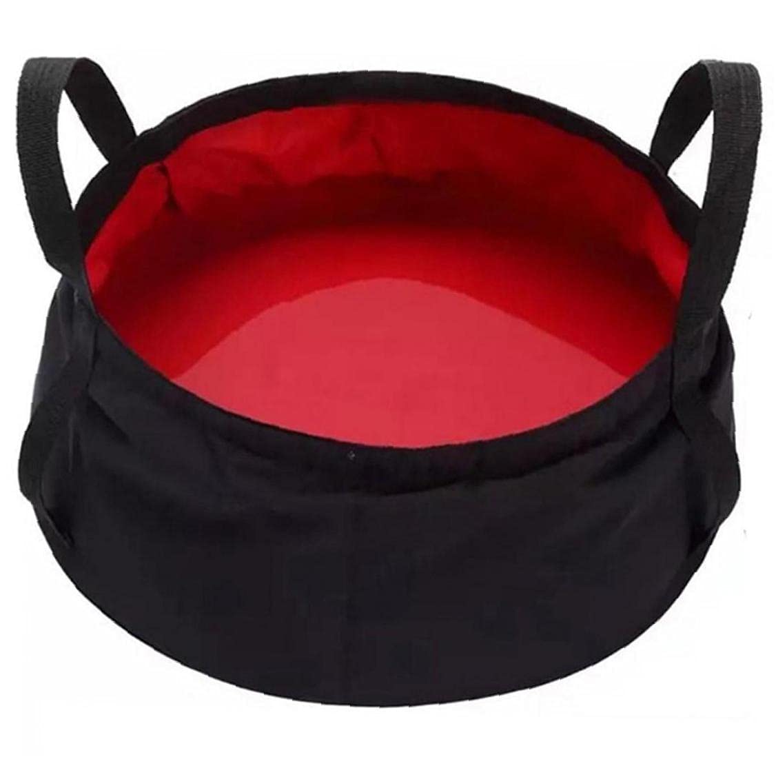 Tragbarer 8,5-liter-wassereimer, Faltbar, Wasserdichtes Polyester, Ideal Für Camping Und Outdoor-aktivitäten – Rot