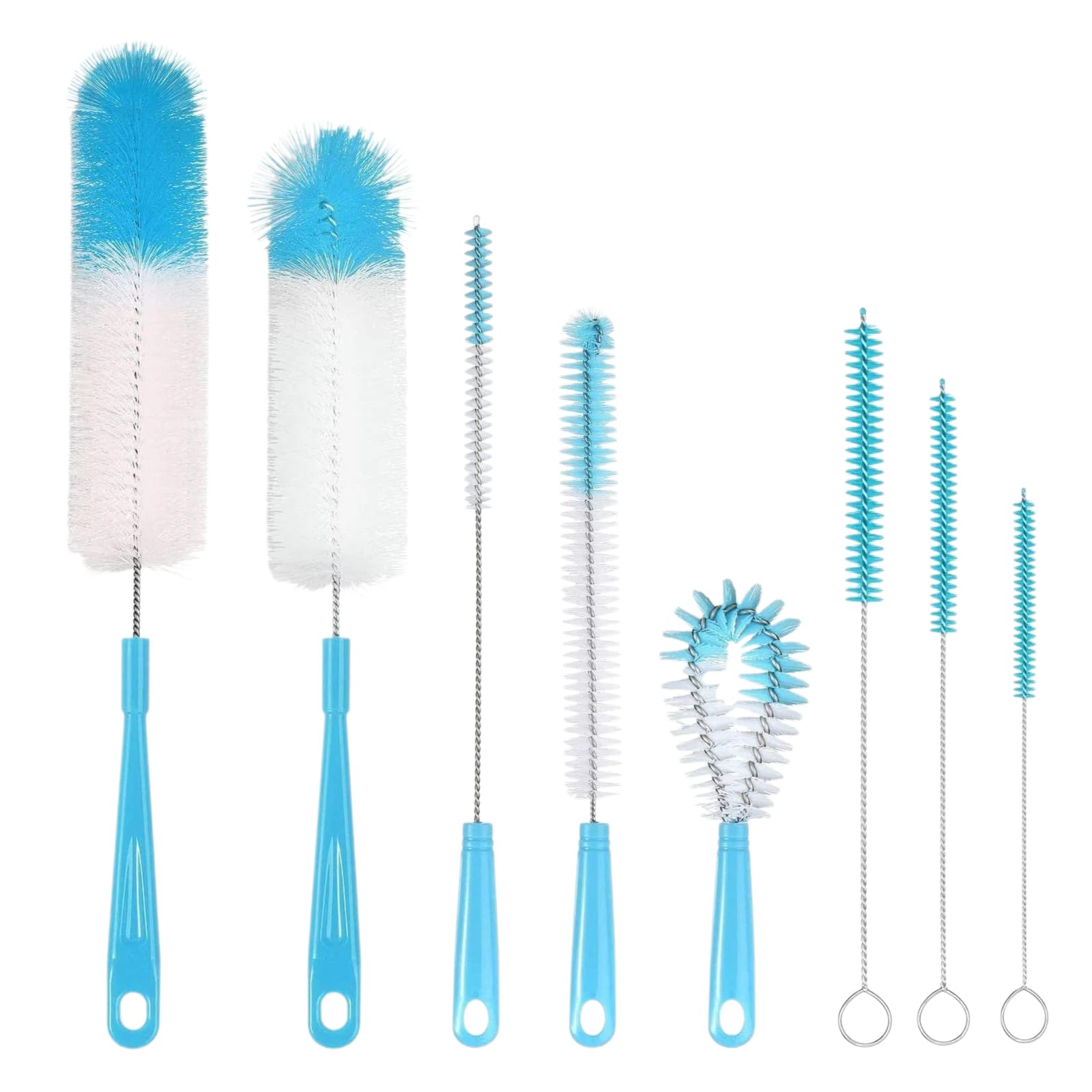 Babyflaschenbürsten-set, 8-teiliges Set, Langer Griff.