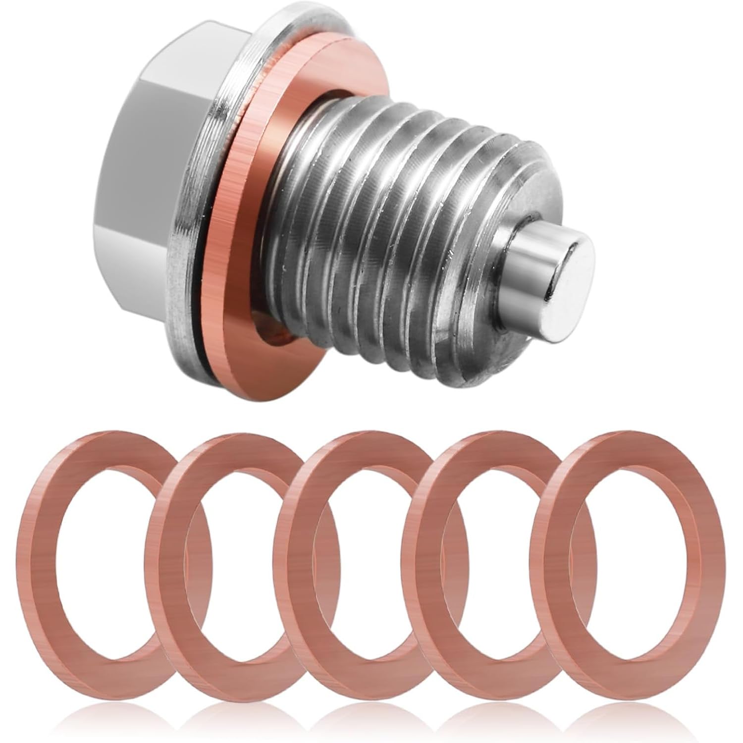 Magnetische Ablassschraube M14x1,5, Mutter Aus Edelstahl, 5 Unterlegscheiben Für Die Ablassschraube