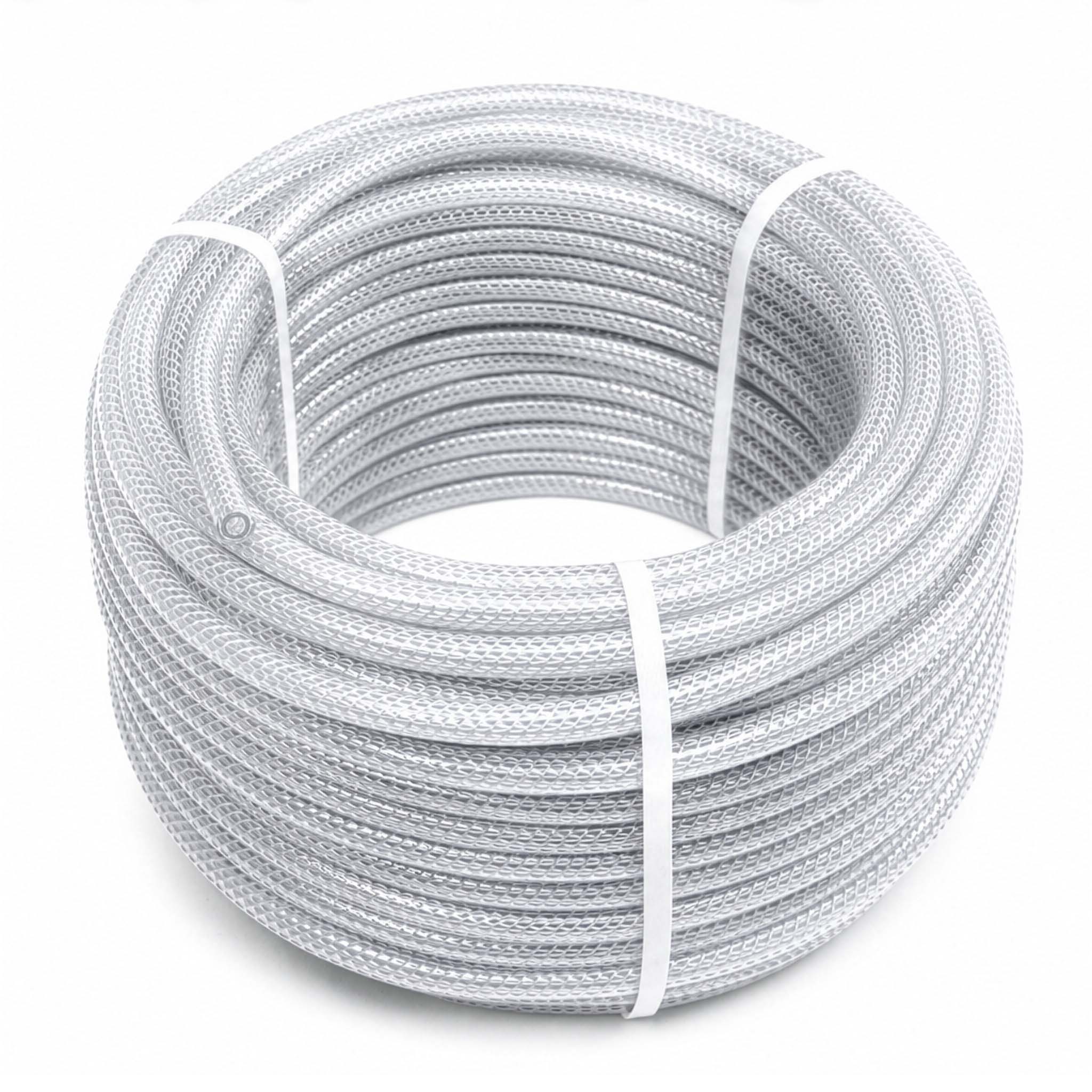 Wiltec Pvc Gewebeschlauch Mit Innen-ø 25 Mm, Wandstärke 4 Mm Und Länge 25 M, Lebensmittelschlauch Bis Max. 9 Bar